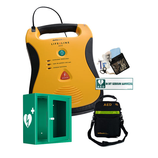 Compleet AED ACTIE Pakket: Defibtech Lifeline AED