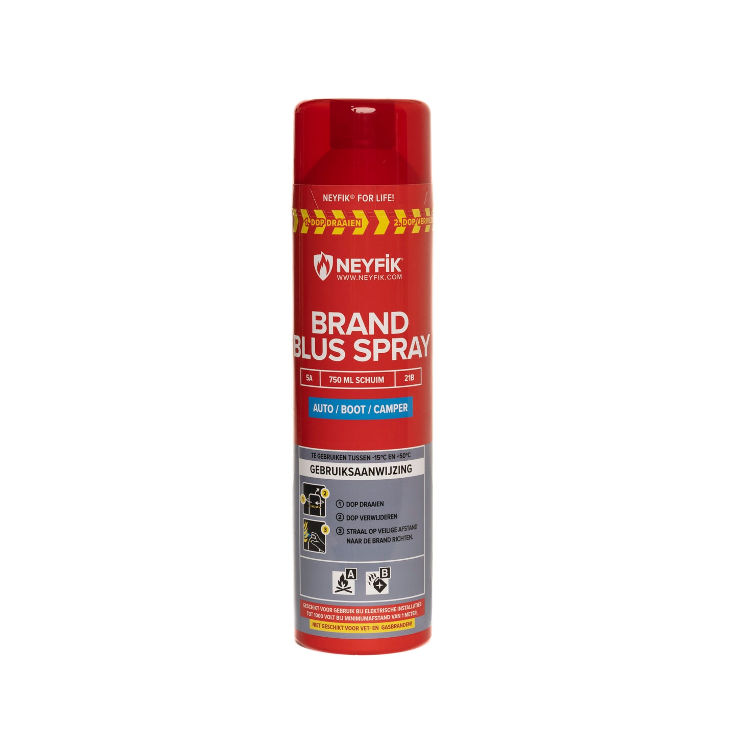 Brandblusser Auto, Boot, Camper 750ml (Incl. Voertuighouder)