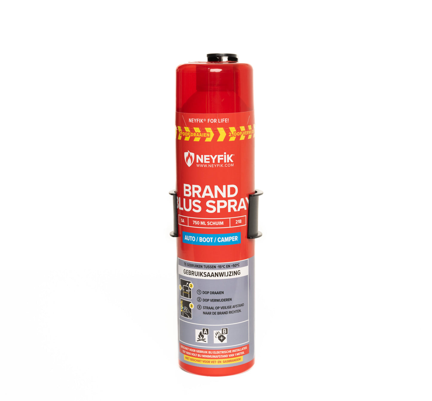 Brandblusser Auto, Boot, Camper 750ml (Incl. Voertuighouder)